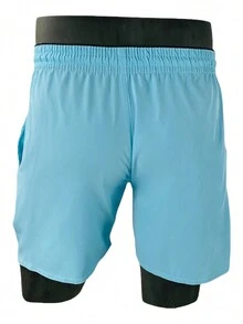 Men Shorts - 淺藍色 - 查看 4