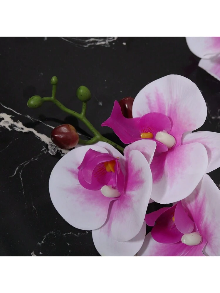 20 orchidee artificiali, 8 cm, fiori di seta, orchidea, fiori artificiali, orchidea, fiori artificiali, fiori di orchidea, per il giorno del Ringraziamento, feste, decorazione da tavolo, abbigliamento