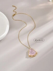 1 Miếng Vòng cổ mặt dây chuyền Đối với phụ nữ , Đồ trang sức Đối với Mặc hàng ngày - Hồng - Xem 4