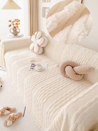 1 件毛絨沙發套 全包沙發套,高級感,沙發墊,防貓抓傷,四個季節,沙發毯