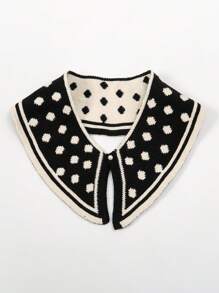 Women's Winter Neck Warmer Scarf, Knit Soft Wrap Shawl - Multicolor - View 3