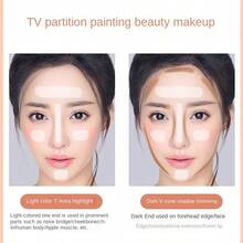 雙頭高光和陰影修容遮瑕筆,適用於鼻子和臉部 - 自然色咖#01 - 查看 7