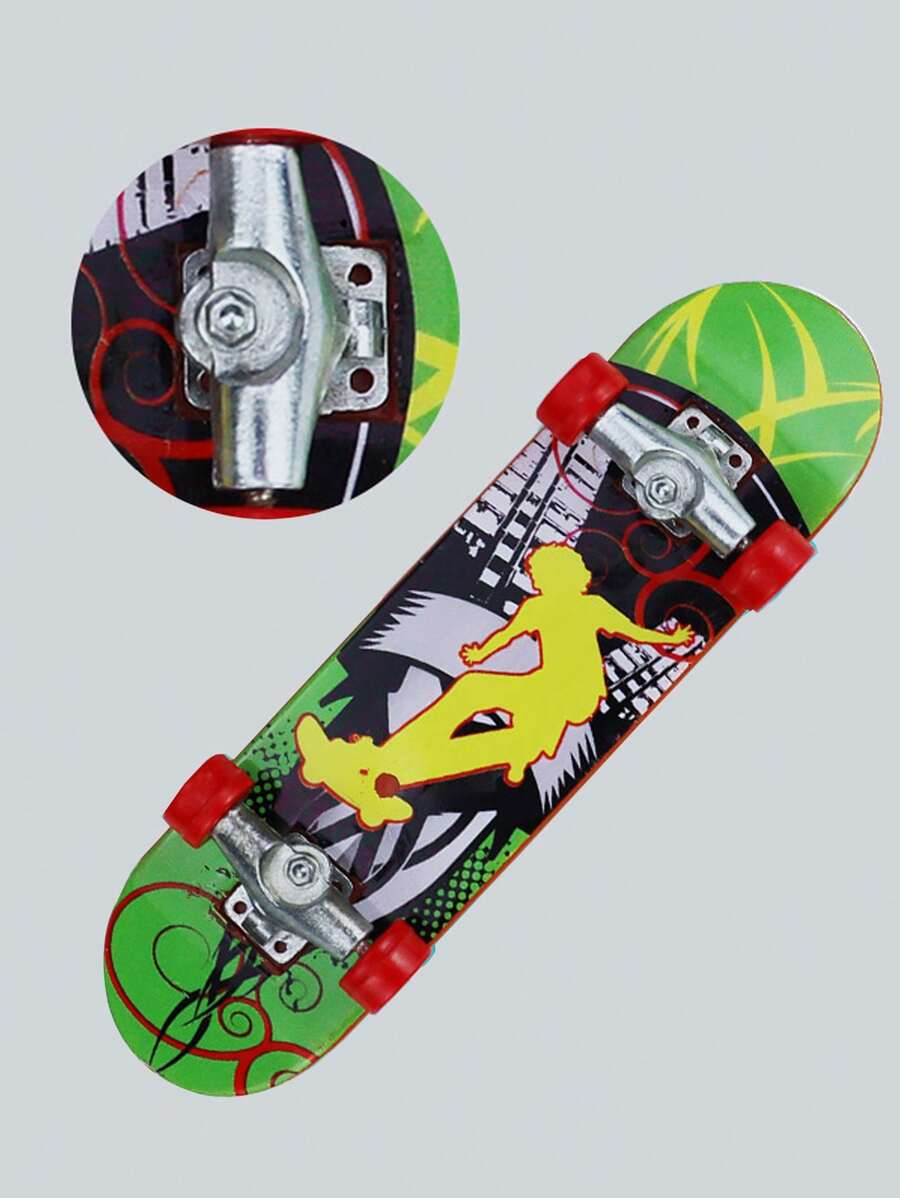 Random Finger Skateboard Fidget Toy Made Of Alloy And Plastic For