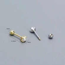 S925銀優雅珍珠耳釘,為女孩/女性裝扮添彩