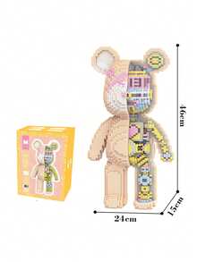 Đồng hồ Động lực Gấu Mô-đun xây dựng Bộ đồ chơi , Nguyên vật liệu , Với cây búa Công cụ Đến Dễ dàng Cuộc họp , Thích hợp Đối với Con trai Và Cô gái , Đồ chơi giải nén , Quà tặng ngày lễ Bộ , Quà sinh nhật , Lễ tạ ơn Qủa tặng , Đồ chơi trí lực , Kích thước lớn Thông minh Phát triển , ( ) - Màu Khaki - Xem 3