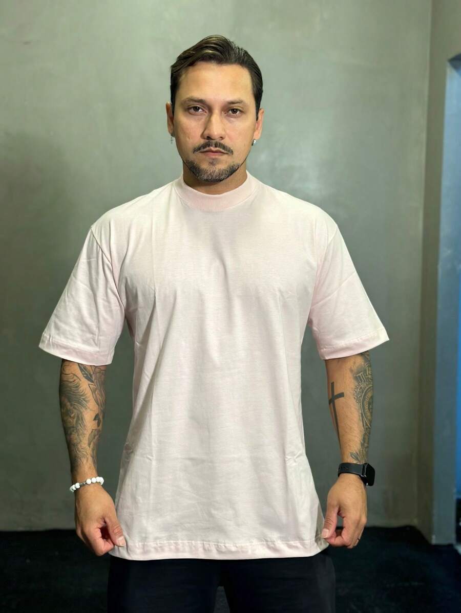 Men T-Shirts - 淺粉色 - 查看 1