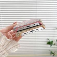 時尚織物質地手機殼,適用於iphone 15 14 13 12 11 Pro Max,防震堅固的pc背蓋 - 黑色 - 查看 10