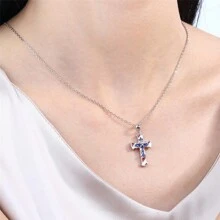 精美時尚的女性美國國旗項鍊,吊墜珠寶禮物