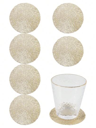 6-30pcs Hollow PVC Coasters, Protect Tabletop, Cups, Glasses For Dining Table, Home, Bar, Festivals