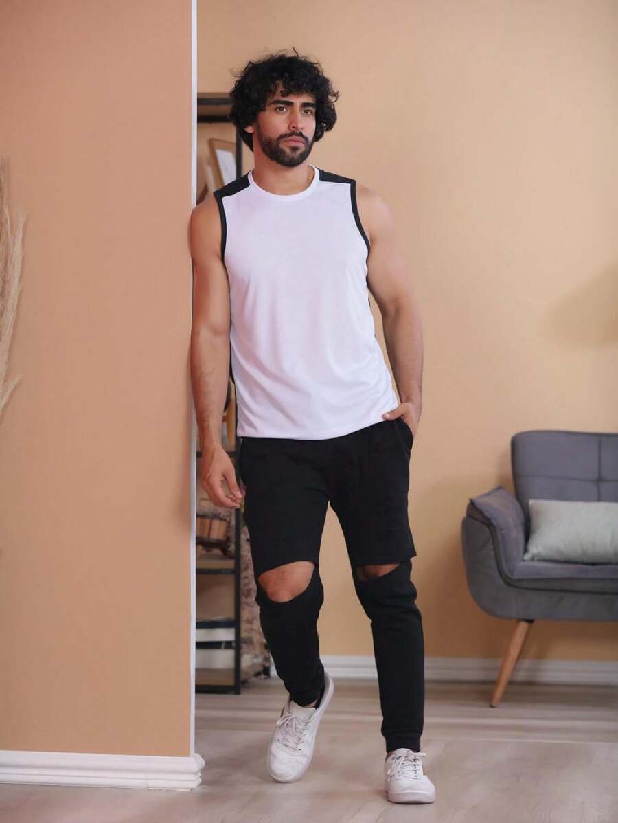 Men Tank Tops - trắng - Xem 1