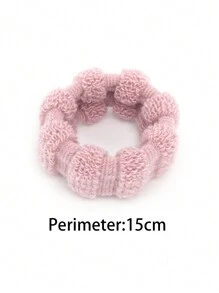 1 件桶装多色女士毛巾发带，简约时尚，适合马尾辫、发髻、无缝发带，日常佩戴