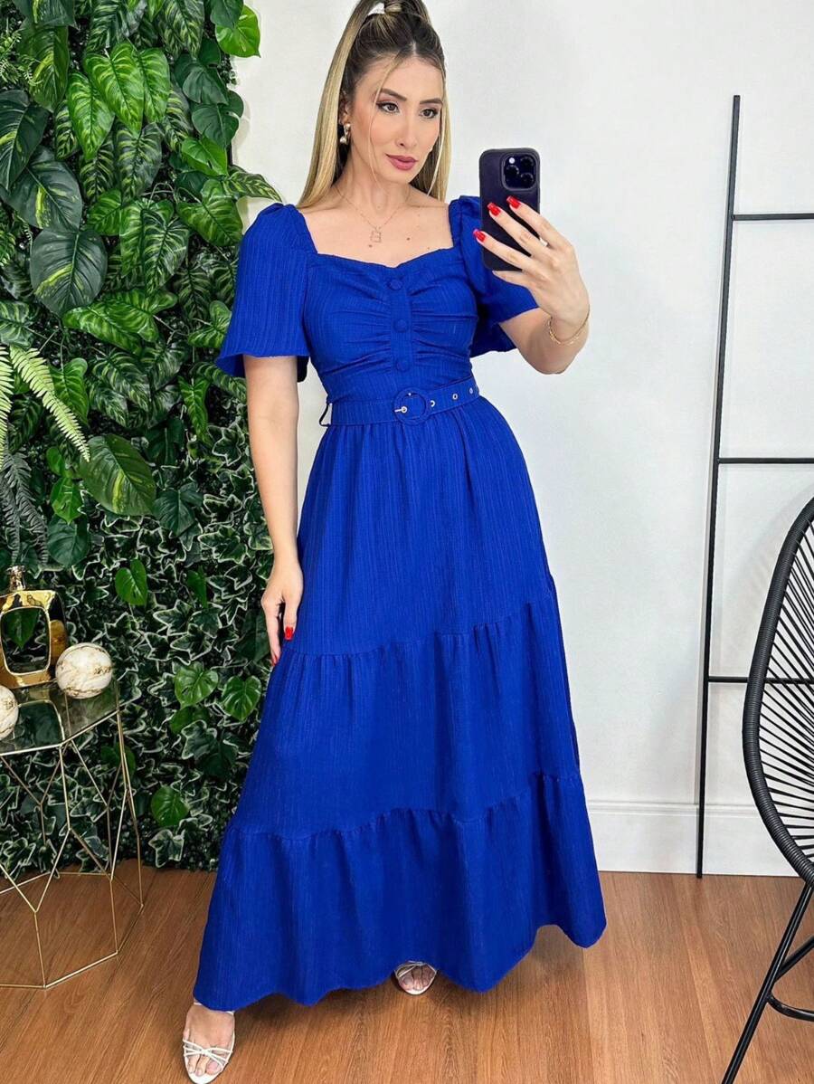 Women Dresses - Blue - View 1