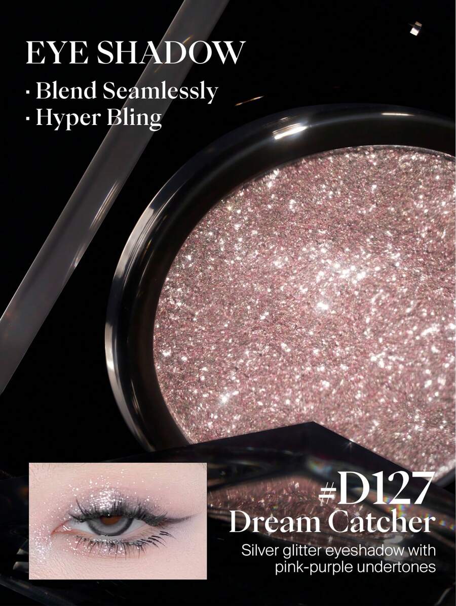 JOOCYEE 單眼影 D127 捕夢網 持久提亮微光 高光澤 色彩豐富 光滑質地 易於塗抹 - D127捕夢蝶 - 查看 1