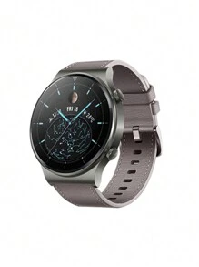 Nebula Grey Compatible With Huawei Gt2 Pro 46mm Gt2 Watch3 Pro Gt2e Soft & Comfortable Pu Leather Strap, Easy To Install & Remove Watchband - Grey - View 2