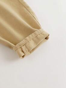 小女孩可愛時尚牛仔褲,褶皺腰設計,秋季紅蘿蔔褲款式