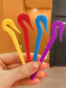 4pcs Girls One-Time Hair Ties Separator, No Damage, Hair Bands Cutter, Disposable Hair Accessories Remover - Multicolor - View 6