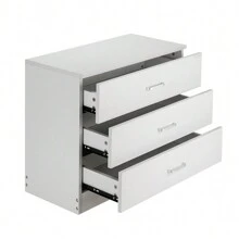 Modern Simple 3-Drawer Dresser - trắng - Xem 7