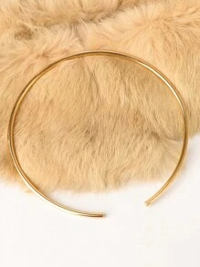 Minimalist Cuff Choker - Yellow Gold - View 6