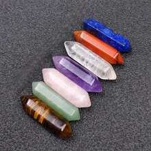 14pcs Pointed Quartz Crystal,Chakra Healing Stones And Crystals Set,Hexagon Rose Quartz Gems For Meditation Bedroom Decor,Unique Gift Box Design - Multicolor - View 6