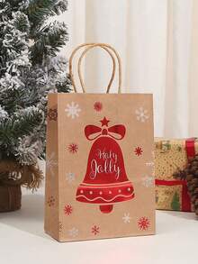 12pcs/set Multicolor Christmas Gift Bag With Paper Material And Hot Stamping - Multicolor - View 7
