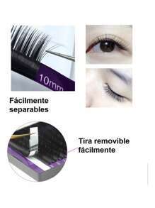 Blister Pestañas  Aplicacion Mink 1x1 1pz Una Medida - Extensiones de Pestañas de Lujo para Maquillajes Profesionales y Diarios - Pestañas Mink Sofisticadas, Pestañas  Sustentables, Medidas de una Caja Optimizadas para Máxima Durabilidad - Potencia tu Mirada con Spectral Lash y Nuestro Set de Extensiones - Morado - Ver 9