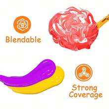 7pcs Washable Finger Paint, Finger Paint, Finger Painting Supplies For Gifts, Craft Projects,Hand Painting DIY Crafts(30ML) Back To School,Mother's Day,Mom's Gift,Back To School,School Supplies - Multicolor - View 3