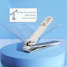 Nail Clippers Stainless Steel Manicure Fingernail Nail Cutter Thick Hard Toenail Scissor Tools Nail Trimmer For Pedicure For Home Salon