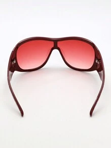 1 chiếc khẩu trang quấn quanh mặt kèm kính thời trang Y2K cá nhân hóa, phụ kiện đường phố, bãi biển, kỳ nghỉ hè cho nữ, kính du lịch ngoài trời. - Đỏ - Xem 5