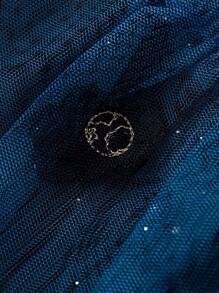 Annil 女童冬季時尚休閒保暖底部裙子，皇家藍色