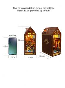 1入組diy 3d裝飾,創意赛博朋克風格手工拼裝模型 - 彩色 - 查看 10