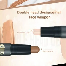 雙頭高光和陰影修容遮瑕筆,適用於鼻子和臉部 - 自然色咖#01 - 查看 6