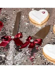 Pala y cuchillo para cortar panqueques y tartas, oferta del - Albaricoque - Ver 3