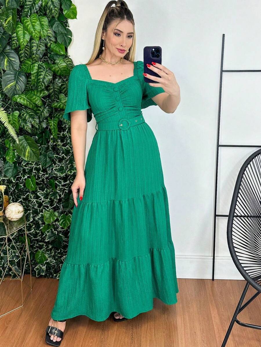Women Dresses - Verde - Ver 1