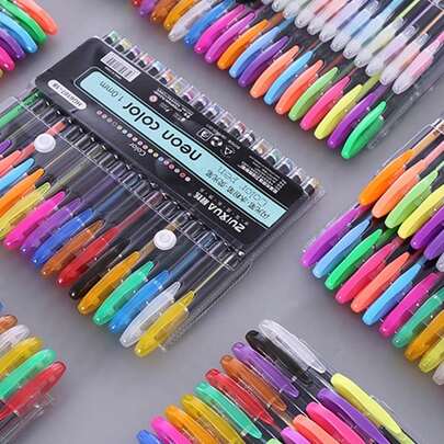 彩色圓珠筆,1.0mm點中性藝術子彈日誌鋼筆