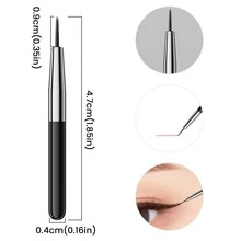 50pcs White Portable Makeup Brush Set - Black and White - View 5