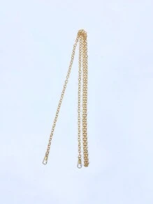 Fashionable Crossbody Bag Shoulder Strap With Chains - Gold - View 4