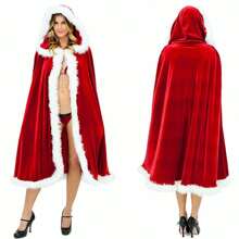 Giáng sinh Cape Ông già noel Cape Dành Cho Nam Và Nữ 1 Miếng Thích hợp Đối với Sử dụng hàng ngày - Đỏ - Xem 1
