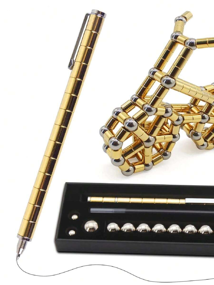 iTechjoy Magnetic Fidget Pen - Relieve Stress & Stay Focused - Gold - View 1