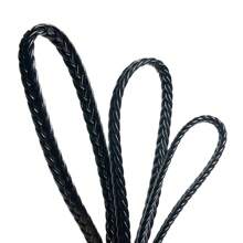 2米/卷6/8/10mm編織pu皮繩線頸鍊繩,適用於珠寶製作diy手鐲日常男女配戴 - 黑色 - 查看 5