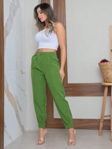 Women Pants - Army Green - View 2