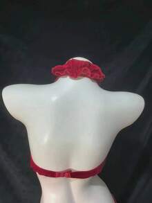 1 Miếng Quý cô Đỏ  Nút bướm Nội y sexy , Với Đã chia ra Đáy , Và say đắm - Đỏ - Xem 5