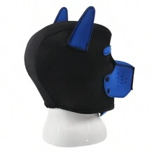 1pc Blue Party Puppy Mask - Royal Blue - View 4