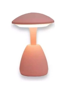 Velador Led Touch Lampara Hongo Usb Recargable 3 Luces - Rosa - Ver 3