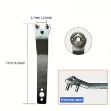 2pcs 9523 Angle Grinder Wrench Sand Wheel Tool, Compatible With 100 Angle Grinder - Silver - View 3