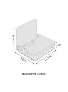 1pc Foldable Bathroom Storage Rack Wall-mounted Organizer For Toilet Washstand Without Drilling - Clear - View 9