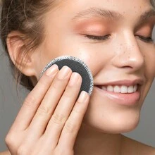 12Pack Reusable Makeup Remover Pads  Reusable Charcoal Bamboo Pads For All Skin Types 8cm 2 Layers - Dark Grey - View 3