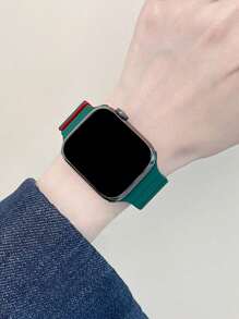 1条男女通用硅胶磁吸表带，兼容 42mm、38mm、40mm、41mm、44mm、45mm、46mm、49mm，时尚智能手表替换表带，适用于Ultra2、Ultra SE2、SE 11、10、9、8、7、6、5、4、3、2、1系列，学生返校季好礼 - 彩色 - 查看 4