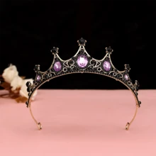 1個女孩皇冠發飾,適用於生日、婚禮、派對、攝影和舞蹈表演