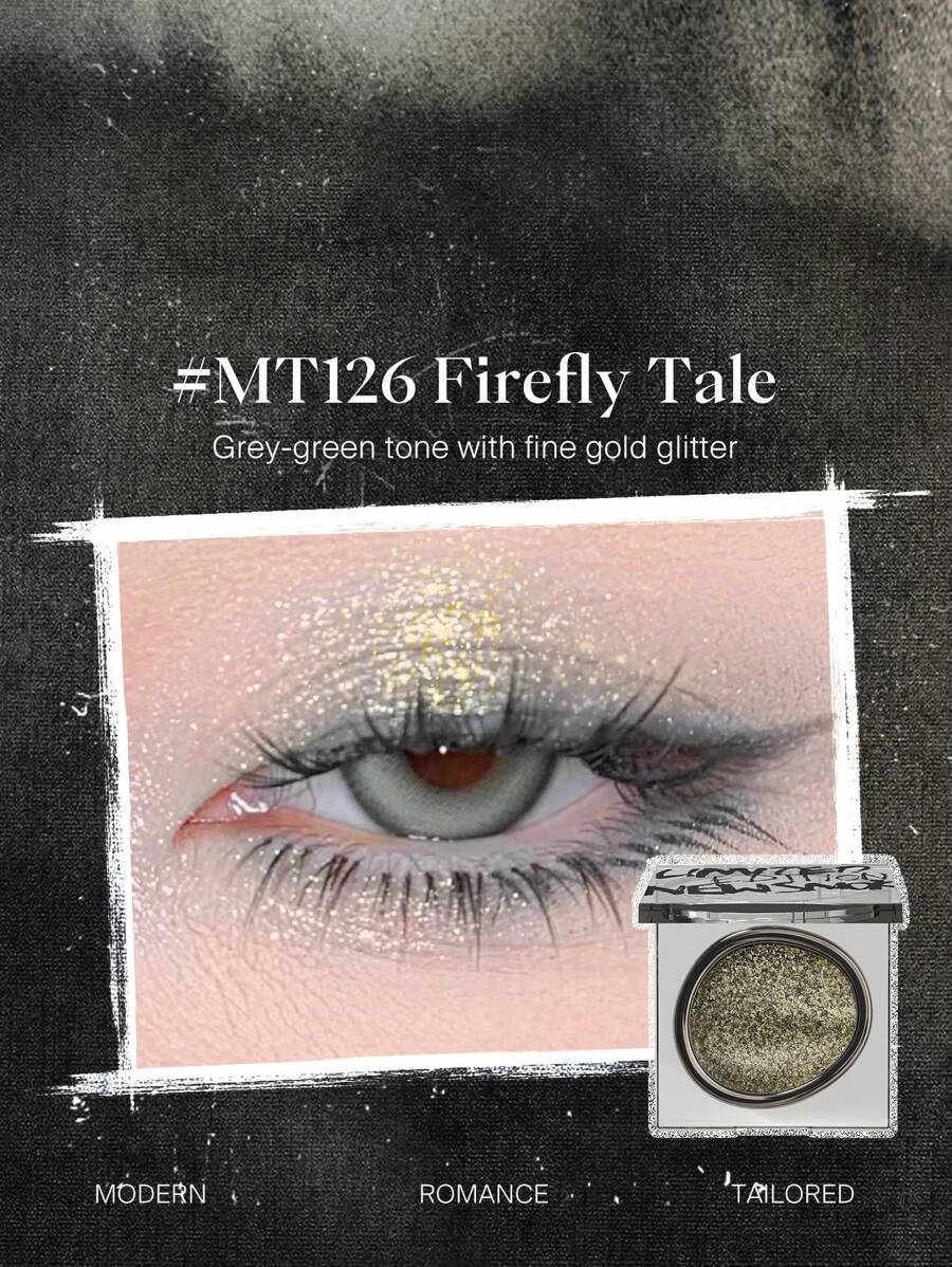 MT126 萤火虫传奇纯色眼影，持久珠光妆效，高光泽，高显色度，质地柔滑，易于涂抹 - MT126螢火謠 - 查看 1