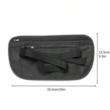 戶外跑步運動腰包 超輕大容量透氣多功能手機腰包 登山適用 - 黑色 - 查看 6